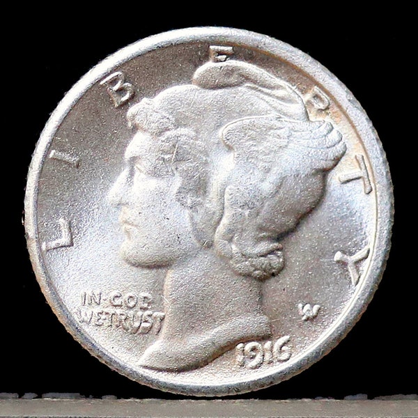 1916-D Mercury Dime Silver Plated Coin - Uncirculated