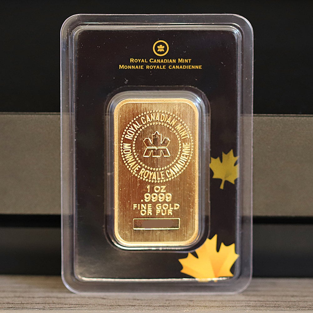 Souvenir 1 Oz Gold Bar - Royal Canadian Mint - in Assay - Not Real