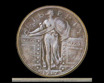 1917 Type 1 Standing Liberty Silver Quarter - Etsy