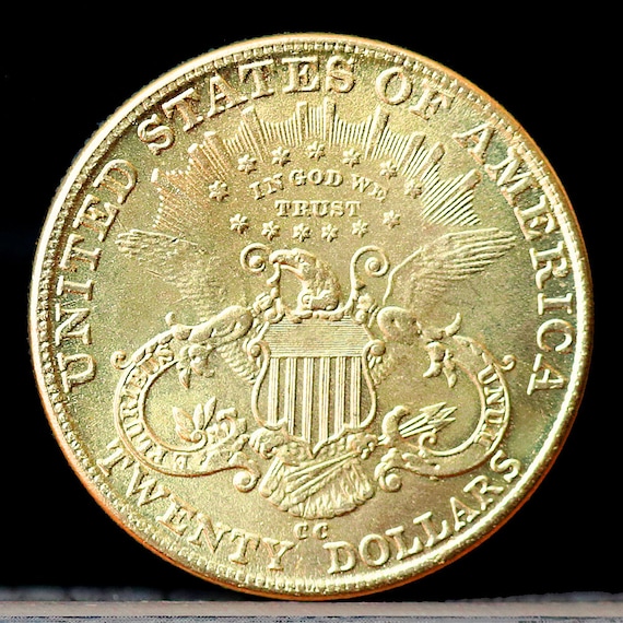 1882-CC Twenty Dollar Liberty Double Eagle Gold Plated Coin
