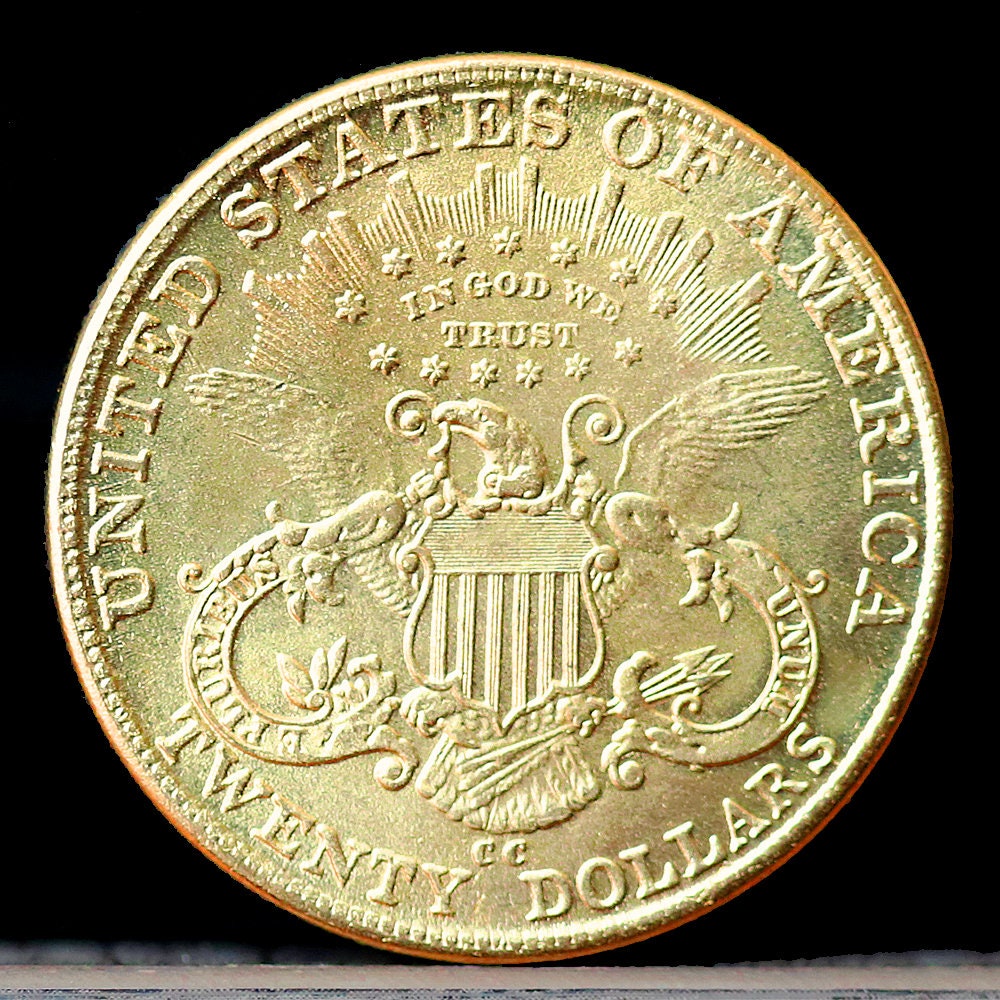 882アメリカドル 1882-CC Twenty Dollar Liberty Double Eagle Gold Plated Coin