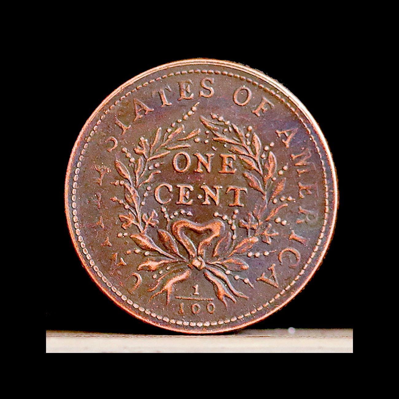 1793 Strawberry Leaf Large Cent Copper Novelty Coin Modern