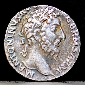 140-144 AD Ancient Roman Coin Antoninus Pius Elephant - Silver Plated Denarius 18mm