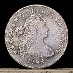 Pattern 1878 Barber Liberty Head Dollar Type 1 Silver Plated Coin