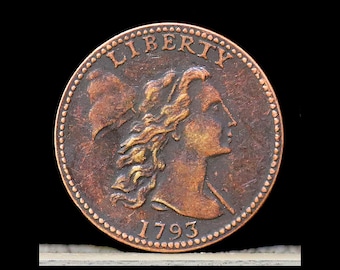 1793 Liberty Cap Large Cent Copper Novelty Coin Modern Restrike Token