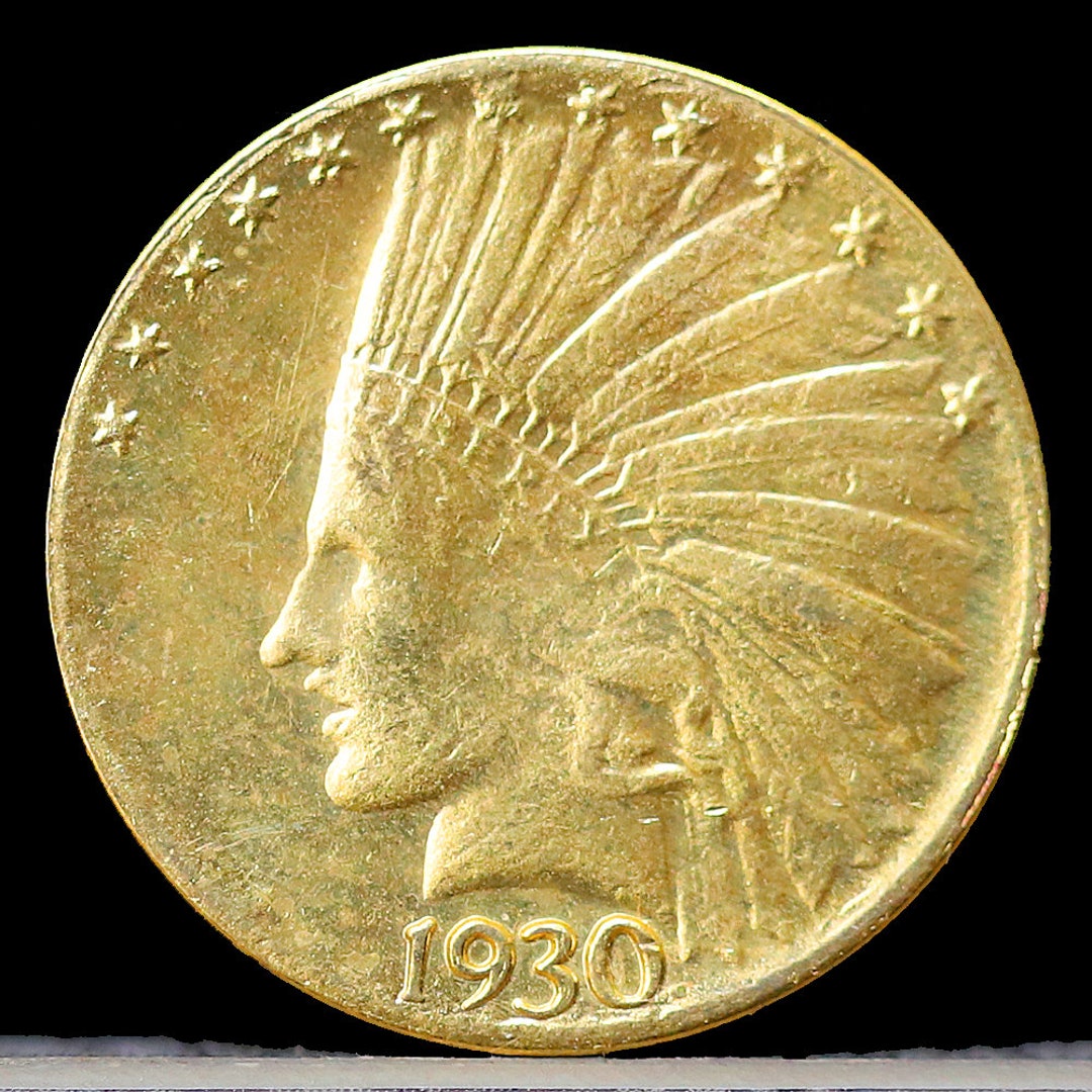 1930 Indian Head 10 Ten Dollar Eagle Gold Plated Coin Uncirculated - Etsy