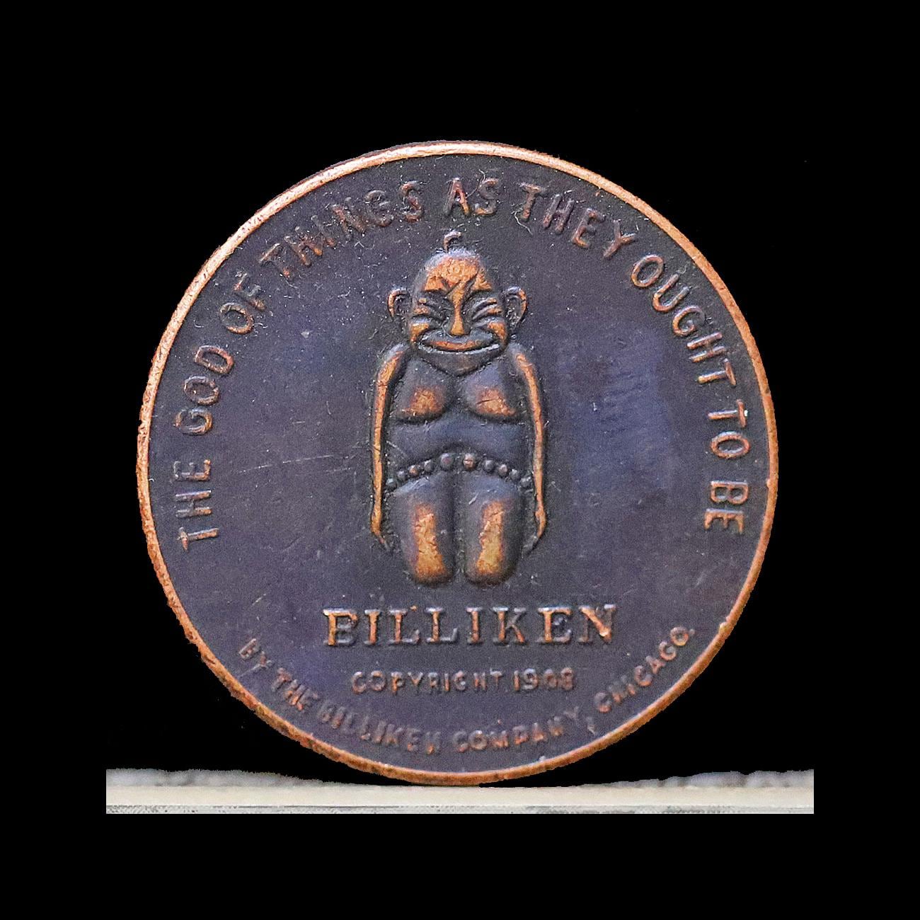 Billiken / 1908オリジナル / ビリケンカンパニー　U.S.A 1908 Billiken Company of Chicago, IL Good Luck Token Copper Pocket
