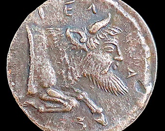 490-475 BC Ancient Greek Coin Man-Headed Bull & Horseman - Didrachm 20mm