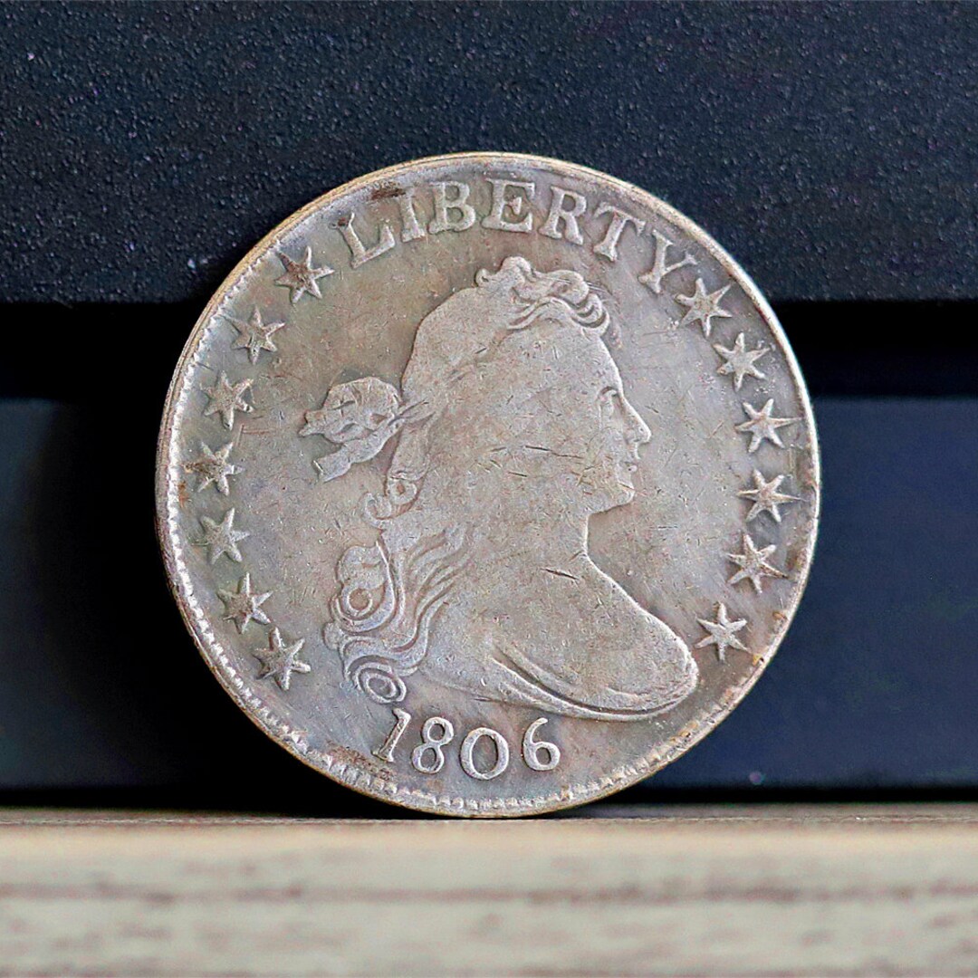 1806 Draped Bust Half Dollar Silver Plated Coin Circulated Etsy