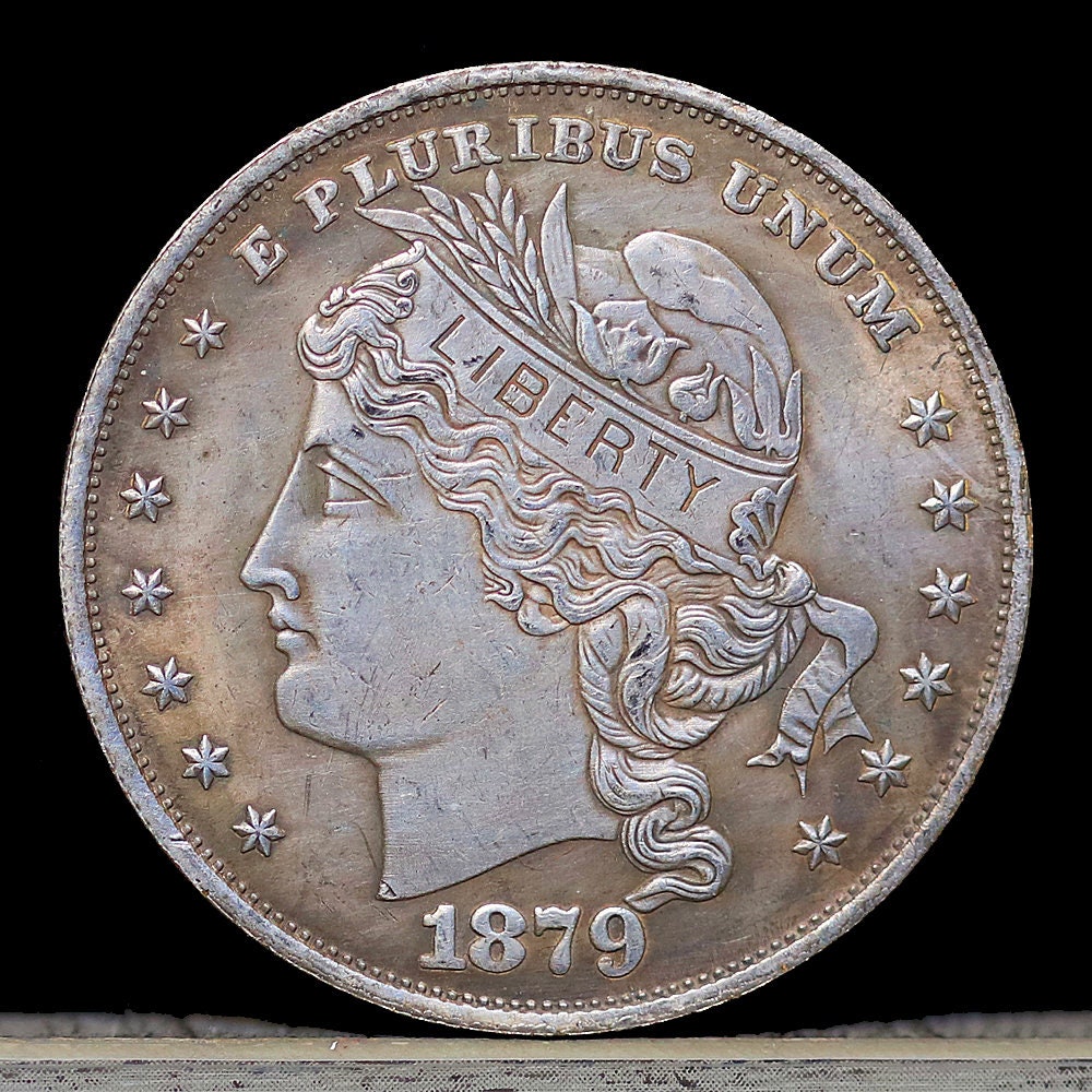 Pattern 1879 Goloid Metric Dollar Silver Plated Novelty Coin