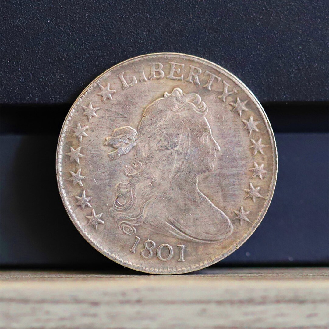 1801 Draped Bust Half Dollar Silver Plated Coin Circulated - Etsy