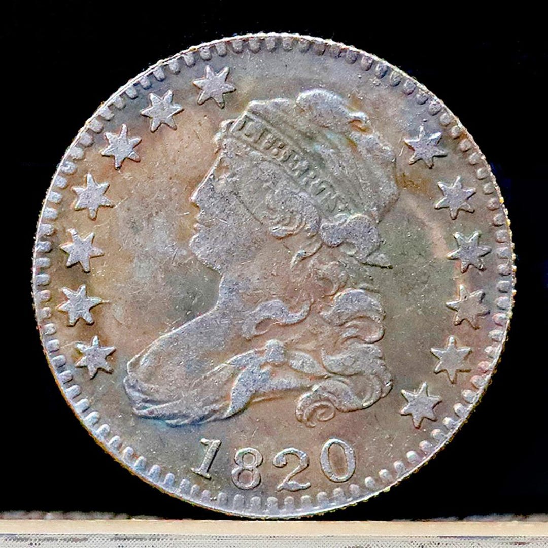 1820 Capped Bust Quarter Dollar Silver Plated Coin Circulated Etsy