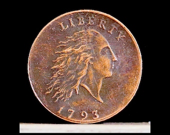 1793 Flowing Hair Large Cents AMERICA With Periods Chain Reverse Novelty Coin Modern Restrike Token