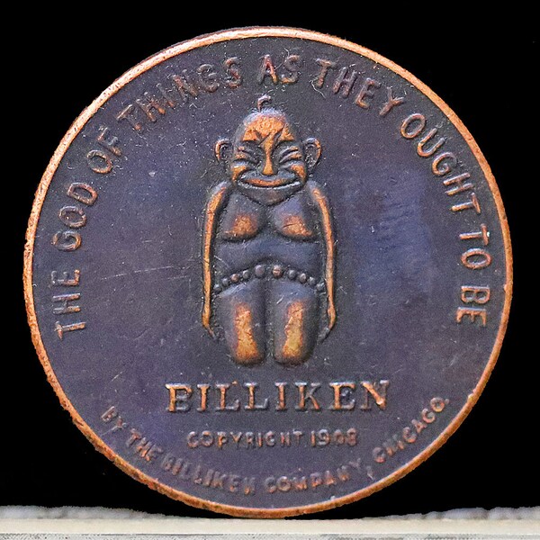 1908 Billiken Company of Chicago, IL Good Luck Token Copper Pocket Piece