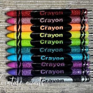 Crayon Glitter Pen, Crayon Inkjoy Gel Pen, Glitter Pens, Rainbow Pens