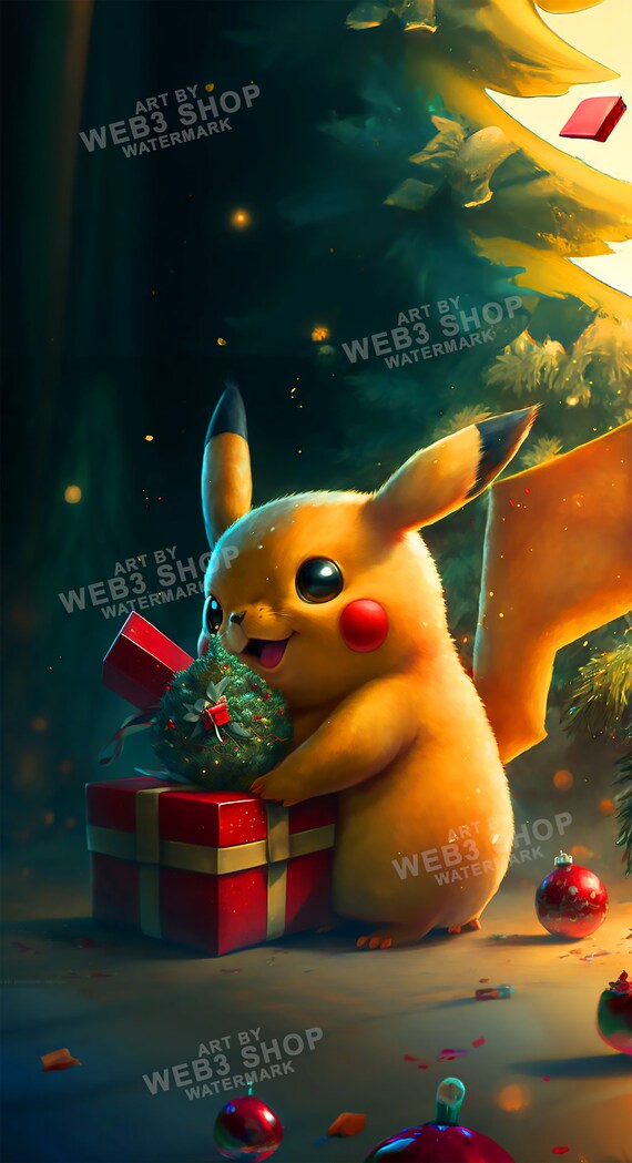 Animated Pikachu Christmas Wallpapers for Android and Iphone - Etsy Australia Animated Pikachu Christmas Wallpapers for Android and Iphone - Etsy Australia