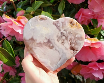 スーパードゥルージーレッドピンクアメジストハート - Etsy 日本