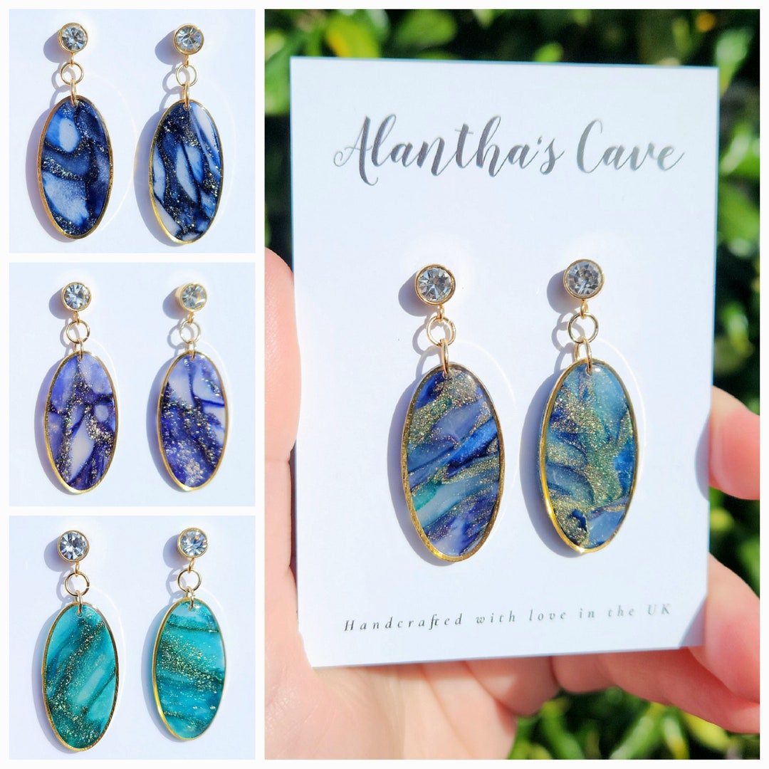DALANE JEWELRY Acrylic Sea Turtle Dangle Earrings - Cute Ocean Animal Jewelry Gift For Women & Girls