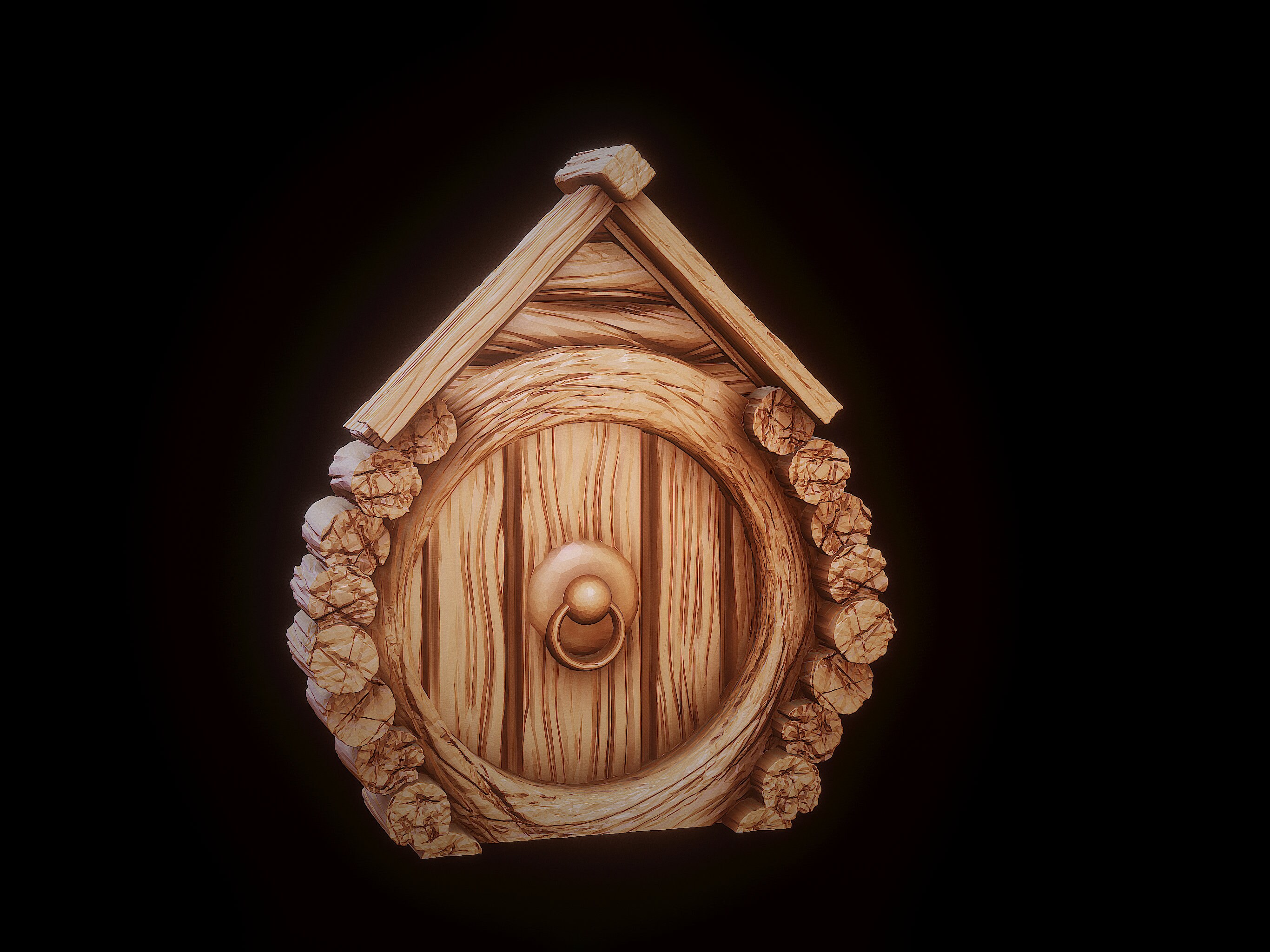 Viking Hobbit Hole Halfling House Fantasy Terrain Miniature Furniture ...