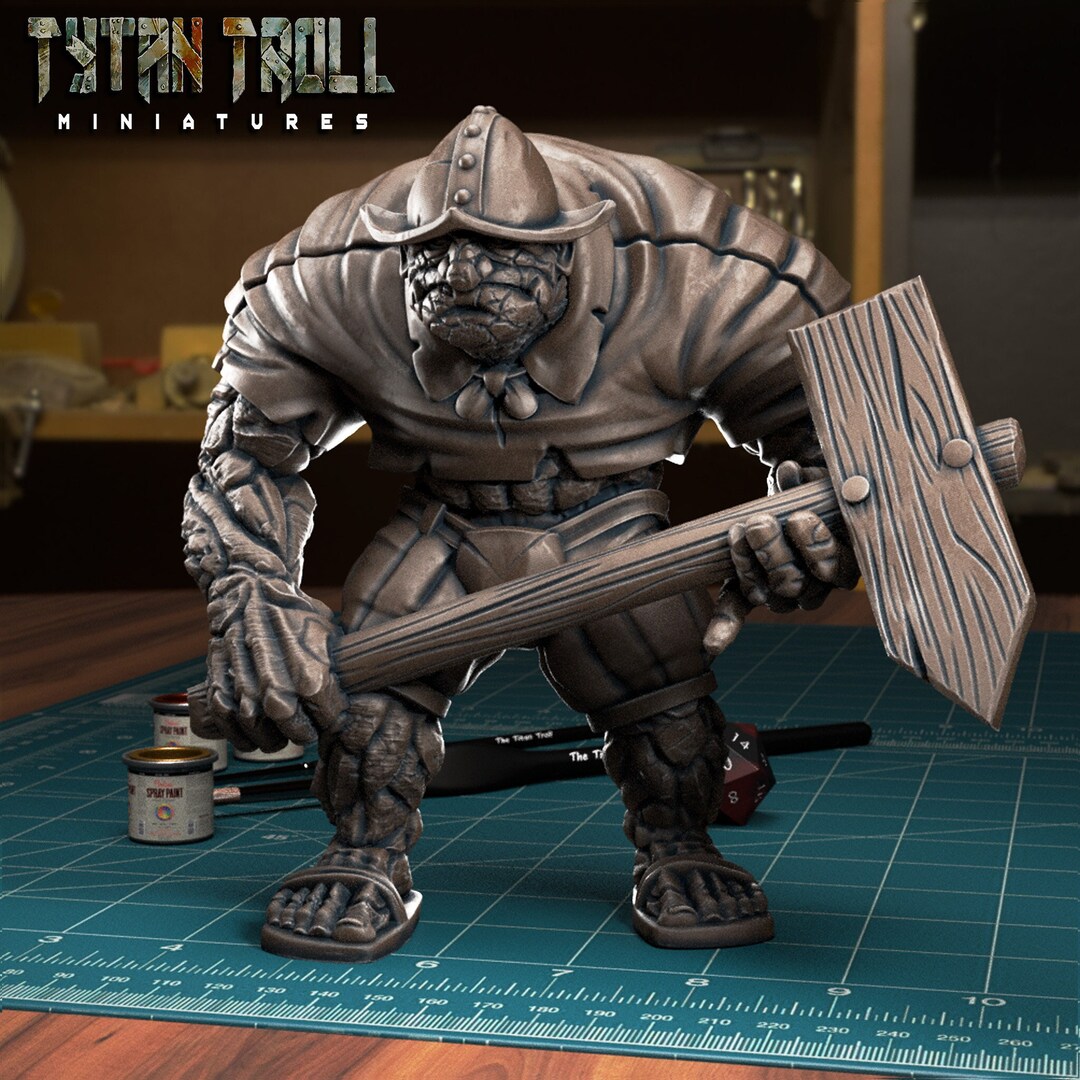 Pathfindere Guard Troll Guard | D&D | Pathfinder | TTRPG | by Tytantroll Miniatures - Etsy