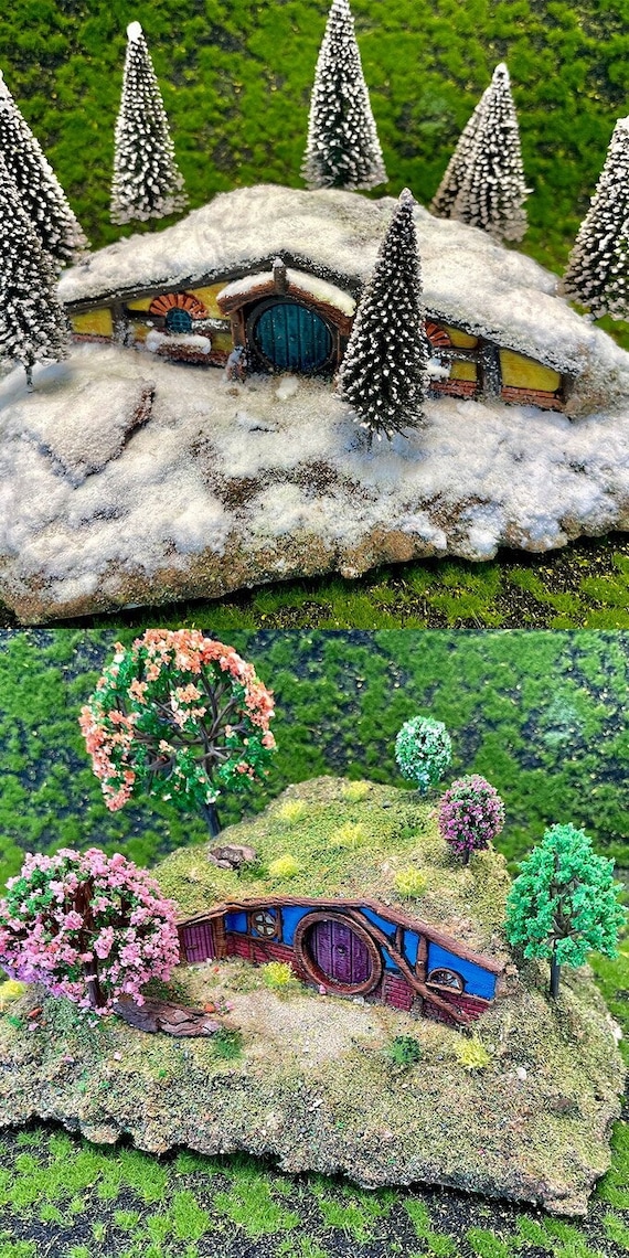 Hobbit Holes Halfling House Fantasy Terrain Miniature - Etsy