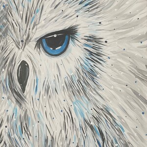 Snowy Owl Water Painting