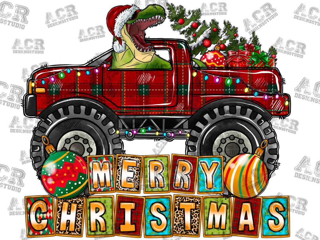 Merry Christmas Pngtruck Christmas Tree Truck Png Truck - Etsy