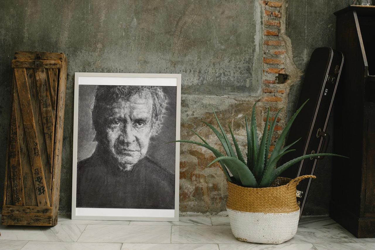 Johnny Cash Art Print - Iconic Black & White Drawing - Etsy