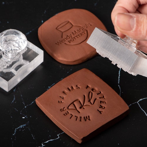 Gifts for Pottery Makers Custom Pottery Stamp Acrylic Stamp Etsy