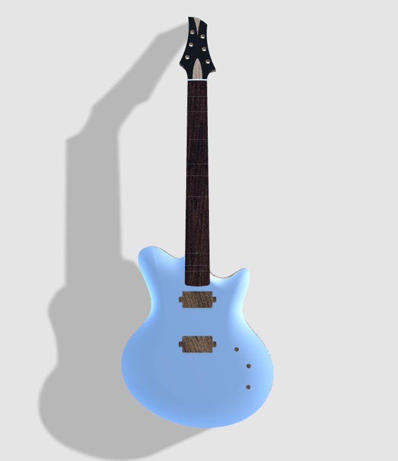 Murray Kuun Style Electric Guitar Digital .f3d FUSION 360 File Digital