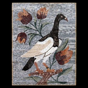 Bird On The Lookout Mosaic Artwork
