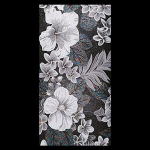 Elegante tonale Blumenmosaik-Grafik