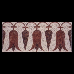Bordo del mosaico delle piastrelle di marmo di Damasco