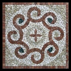 Dynamic Geometric Mosaic Artwork