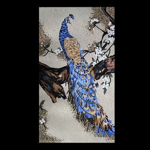 Peacock’s Call Mosaic Wall Art