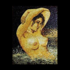 Baden Im Abend Marmor-Mosaik