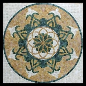 Flight of The Doves Tile Mosaic Artwork