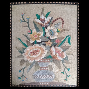 Vintage Flowers Floral Mosaic