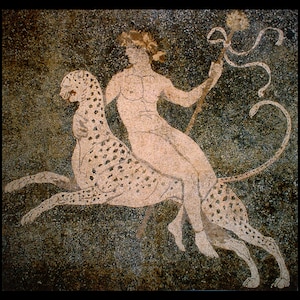 Legend of Dionysus Roman Mosaic Mural
