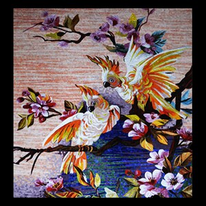 Kakadu Paar Vögel Mosaik Wandbild