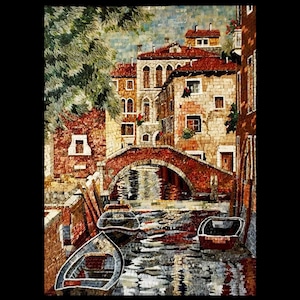 Around The Riverbend Tile Art Mosaic