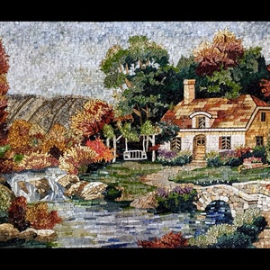 Old Town House Handmade Mosaic Mural
