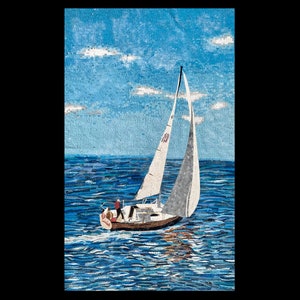 Smooth Sailing Ocean Mosaic Design