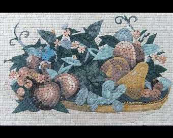 Ever-Ripe Fruit Mosaic Backsplash