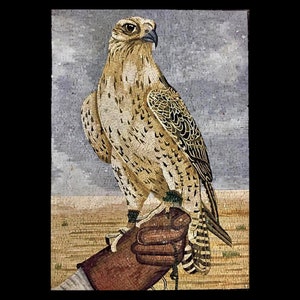 Magnificent Hawk Mosaic Mural Artwork