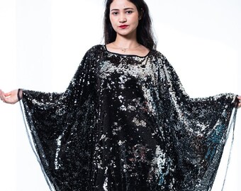 Sequin Kaftan Dress - Etsy