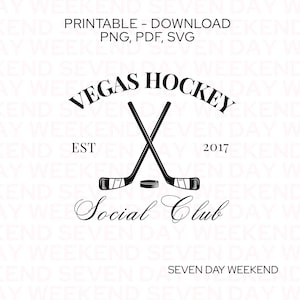 Las Vegas Golden Knights Social Club Digital Print, Hockey Fan Shirt, Go Knights, Vintage Hockey, Sublimation, Sweatshirt Tshirt, SVG, PNG