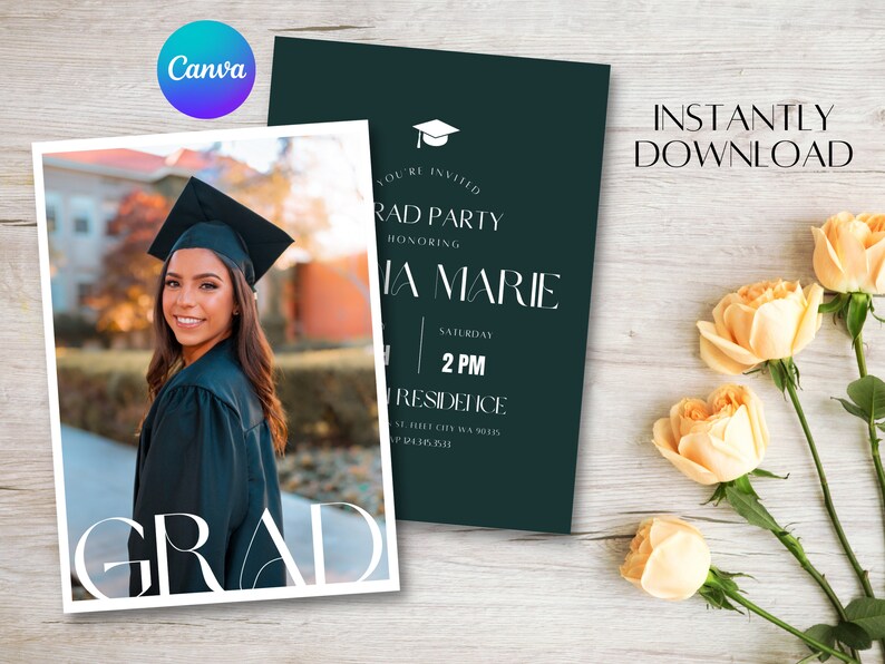 Graduation Invitation 2022 Graduation Open House Invitation Graduation