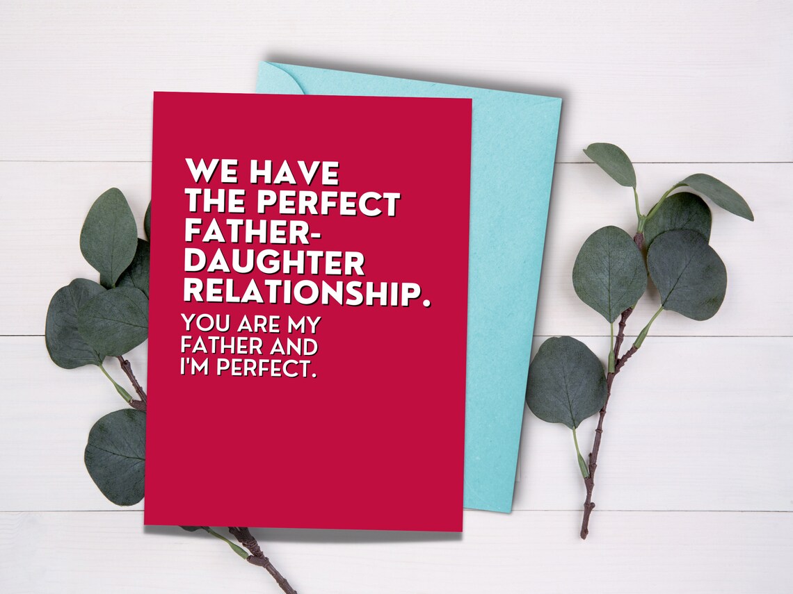 Funny Father's Day Card Happy Father's Day Card Father's Day Card Funny