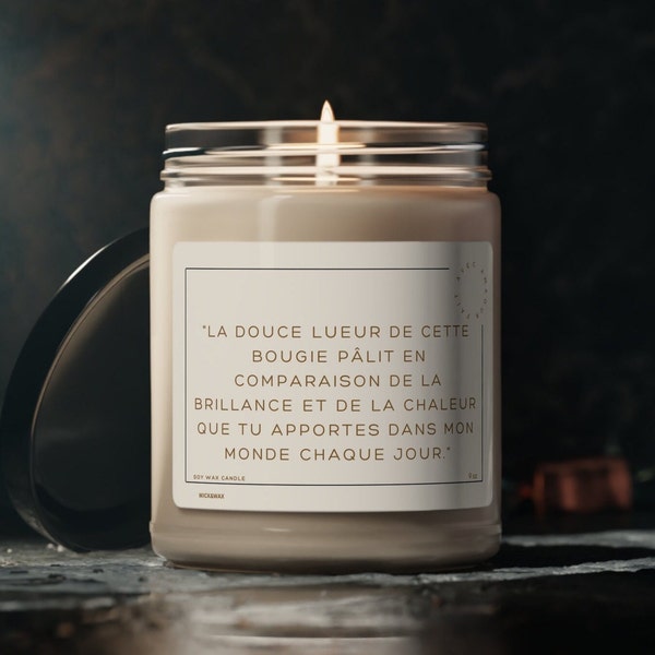 Chandelle - Bougies Parfumées -  Idée Cadeau Unique - Pour Anniversaire - Saint Valentin